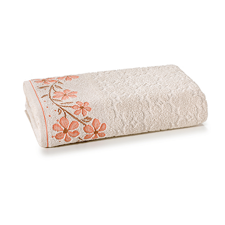Lançamento  Toalha de Rosto Döhler Felpuda Eva Off White
