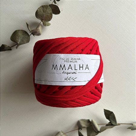 Fio de Malha Premium - Dália Vermelho - 20mm