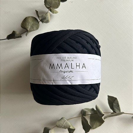 Fio de Malha Premium - Preto - 20mm