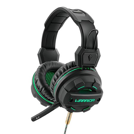 HEADSET WARRIOR MAGNE GAMER USB E P2 LED VERDE