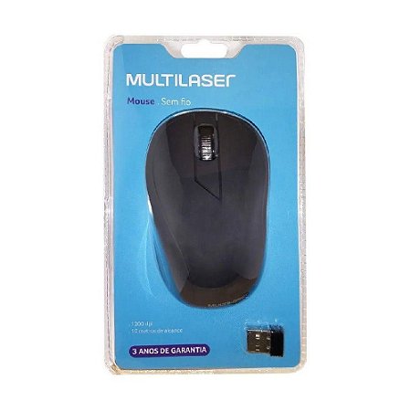 Mouse Sem Fio 2.4GHZ Preto USB MO212