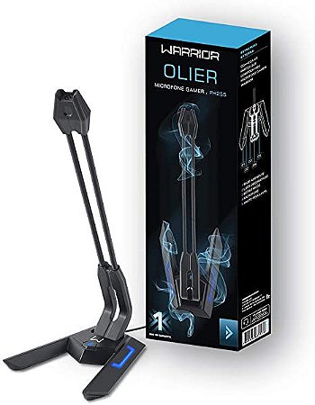 Microfone Gamer Warrior Olier USB LED Preto - Multilaser