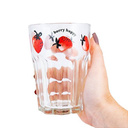 COPO DE VIDRO - BERRY HAPPY