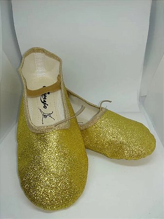 SAPATILHA GLITTER  DOURADO - N º 37