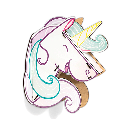 CABEÇA DE UNICORNIO 3D