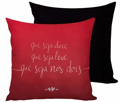 CAPA DE ALMOFADA - NOS DOIS