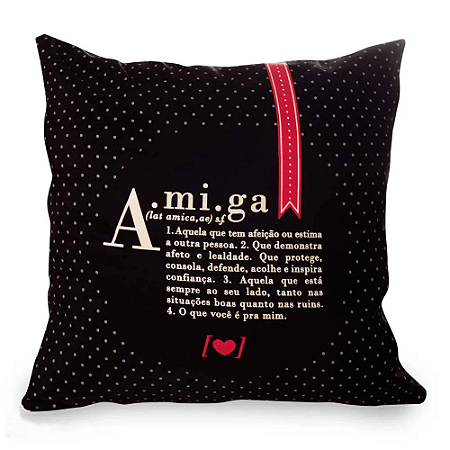 CAPA DE ALMOFADA - DICIONARIO DE AMIGA
