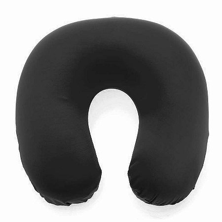 10062157  ALMOFADA PESCOÇO MICROPEROLAS LISO PRETO