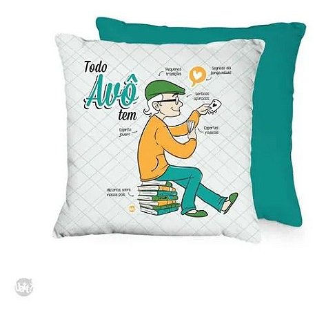 CAPA DE ALMOFADA TODA FAMILIA TEM 2 - VÔ