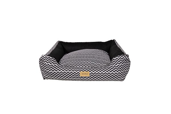 Cama King Tricoline Suede Zig Zag Cães Zarablue