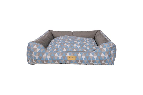 Cama King Tricoline Suede Lumix Azul Cães Zarablue