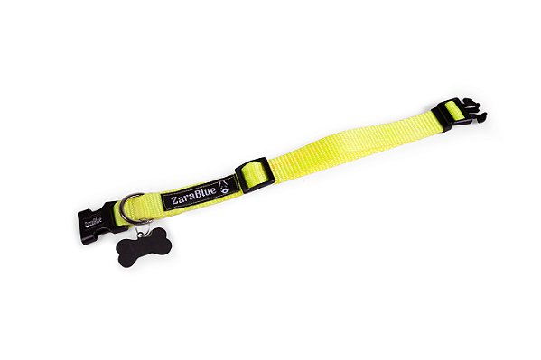 Coleira para Cachorro Verde Neon ZaraBlue