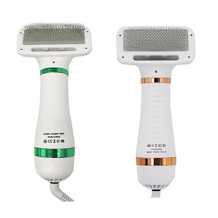 Escova Secadora Pet Portatil Profissional 2 Em 1 Banho E Tosa Cachorro e Gato