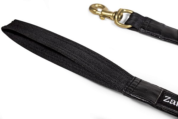 Guia Longa fita 20mm Largura Dog Cachorro Mosquetão Latão ZaraBlue