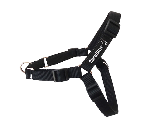Peitoral Antipuxão Black Para Cachorros Zarablue