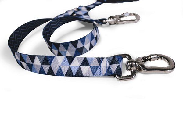 Guia Dupla para passeio Cachorro Lumix Azul ZaraBlue