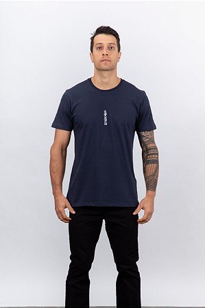 Camiseta masculina RVCA Waves Marinho - Cedotte Surf Store