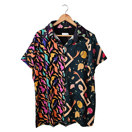 Camisa patchwork (tam. G)