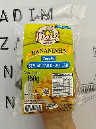 Bananinha Diet 150g - Vovó de São Lourenço