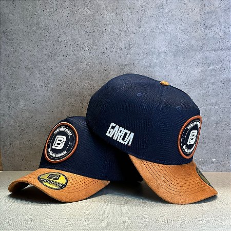 Boné TRUDFS Aba Curva Marinho Camurça Caramelo Ranch