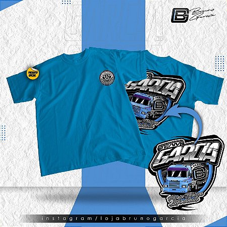 Camiseta Infantil 143H Cavalo Azul Turquesa