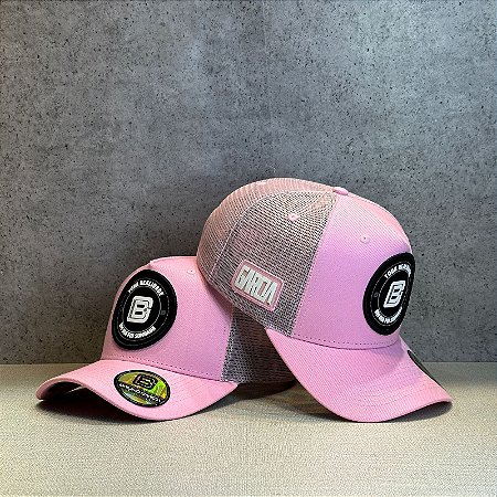 Boné TRUDFS Tela Aba Curva Rosa