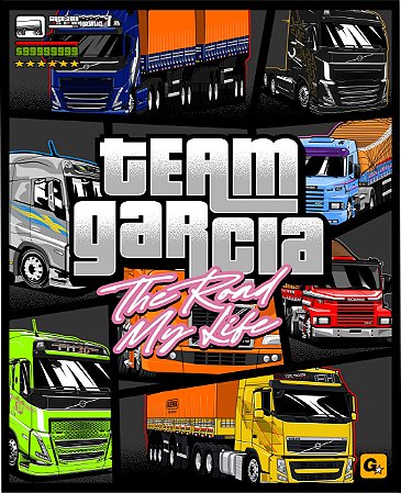 Adesivo Team Garcia GTA (4 Unidades)