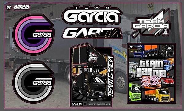 Adesivo Cartela Team Garcia 02