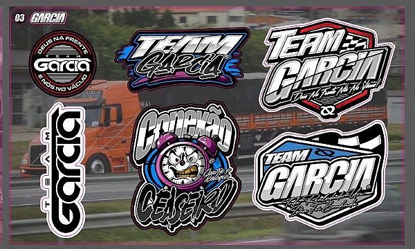 Adesivo Cartela Team Garcia 03