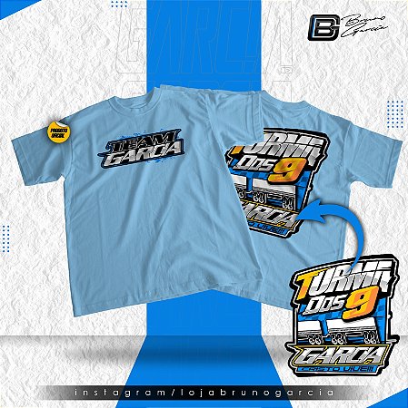 Camiseta Turma Dos 9 Azul Celeste