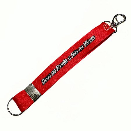 Chaveiro Frase Mosquete Vermelho