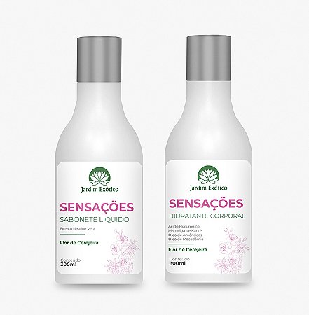 Kit Sensações Flor de Cerejeira - Sabonete Liquido + Hidratante Corporal