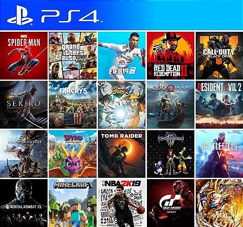 5 Jogos PS4 - Mídia Primária - PS4 PSN Mídia Digital - Controle 2