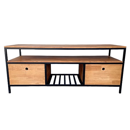 Rack com Gavetas e Nicho para Garrafas de Vinho