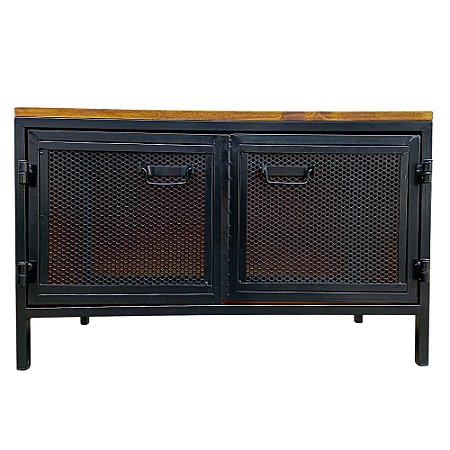 Aparador Baixo com 2 Portas de Ferro