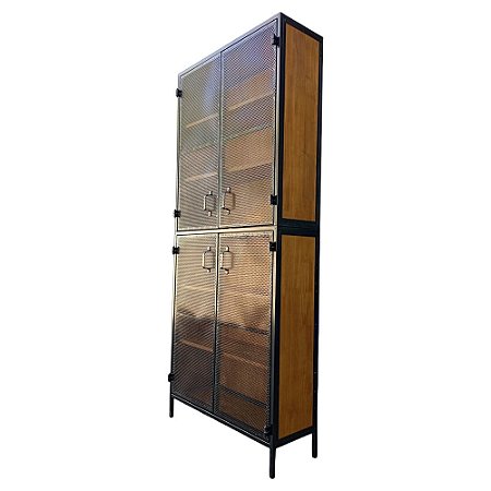 Cristaleira com 4 Portas de Ferro