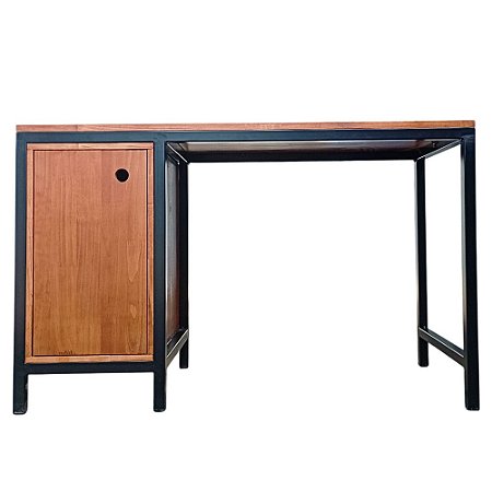 Mesa Escritório com Nicho Lateral