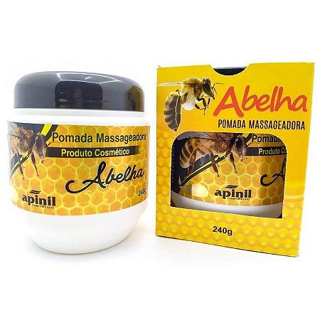Gel Massageadora Abelha Apinil Pote 240g