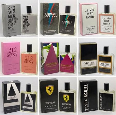 PERFUME  ATACADO 40 UNIDADES 100 ML