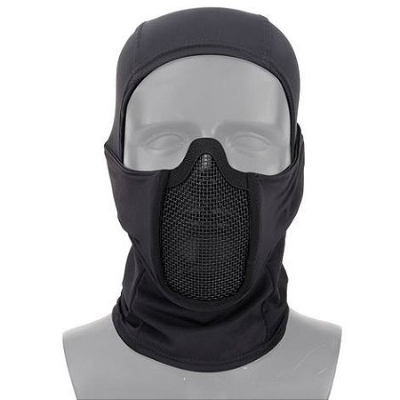 Balaclava Microfibra c/ Prot. UV e Tela de Proteção -PRETO