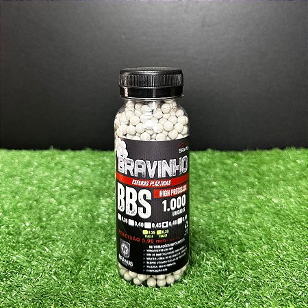 BBS BRAVINHO AIRSOFT 0.48G - 1000UN + 100un de brinde