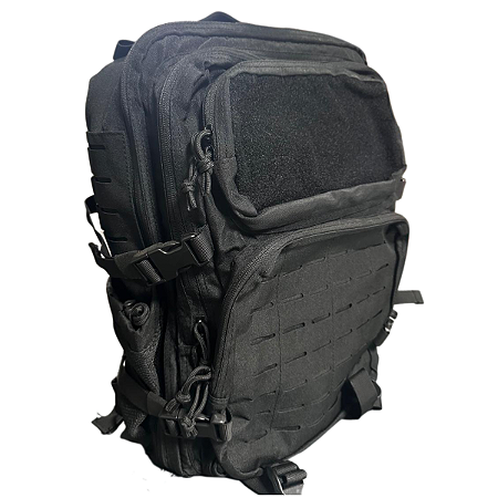 MOCHILA TÁTICA BOLSO VELCRO REFORÇADA 50 LITROS -PRETA
