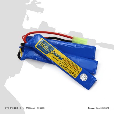 BATERIA (20C) 11.1V 1100mAh -FEASSO ffb-018