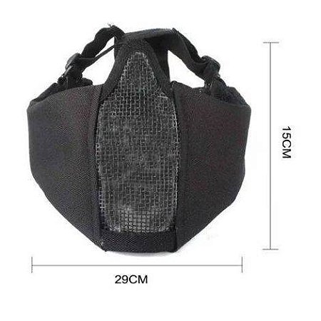 Máscara Airsoft Mod. Confort c/ Proteção Orelha - PRETO