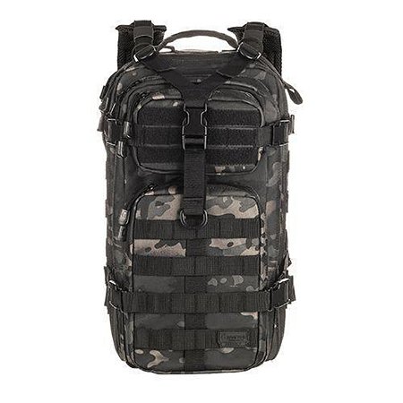 Mochila Tática Assault - Camuflado Warskin Black 30L
