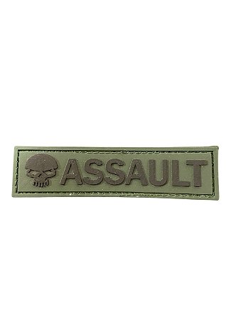 Patch Emborrachado Assault- Verde
