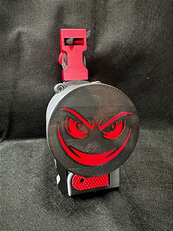 Speedloader Ultra Fast M4 Pocket - Insane Customs/Preto e vermelho