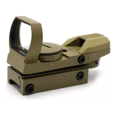 Mira Holografica Red Dot Tasco P/ 20 Ou 22mm Airsoft TAN