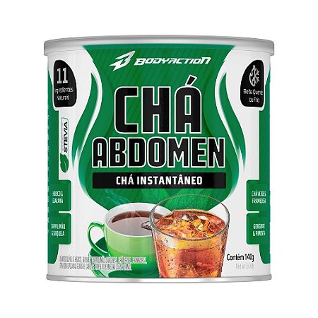 Chá abdomen 140g com 11 ingredientes naturais - chá instantâneo quente ou frio