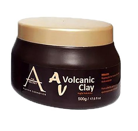MÁSCARA TRATAMENTO VOLCANIC CLAY (ARGILA VULCANICA) 500G - ALKIMIA